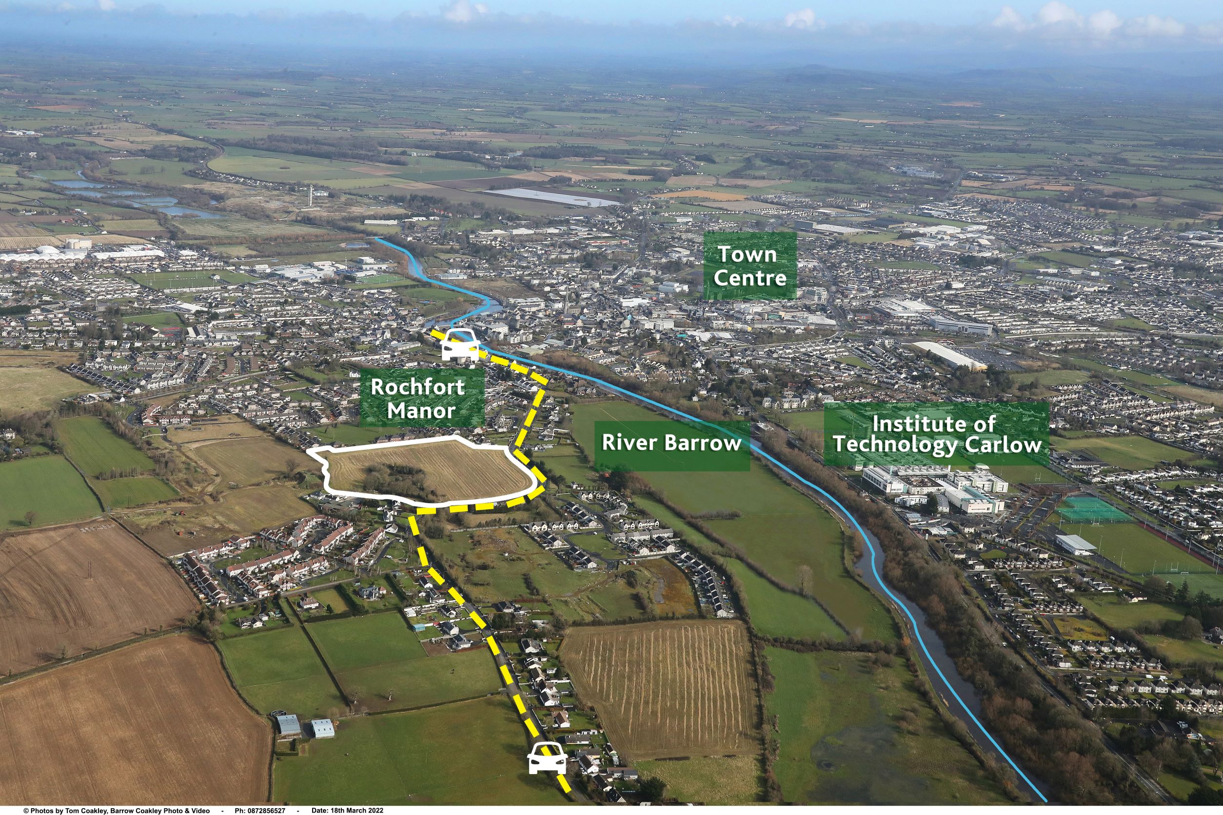 Residential Opportunity of Approx. 14 Acres in Carlow Town