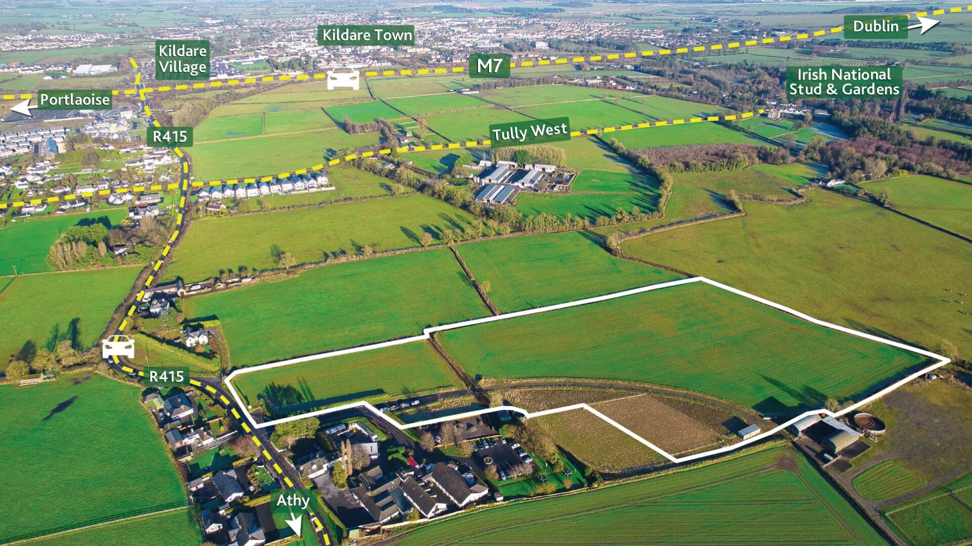 Approx. 11.8 acres of good quality land – Brallistown, Kildare Town